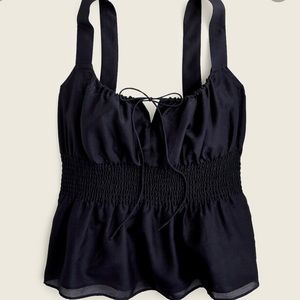 J.Crew Smocked Waist Tank